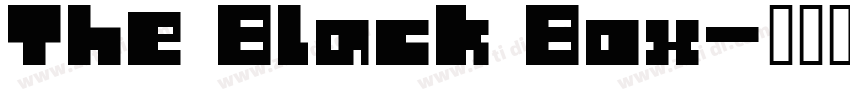 The Black Box字体转换